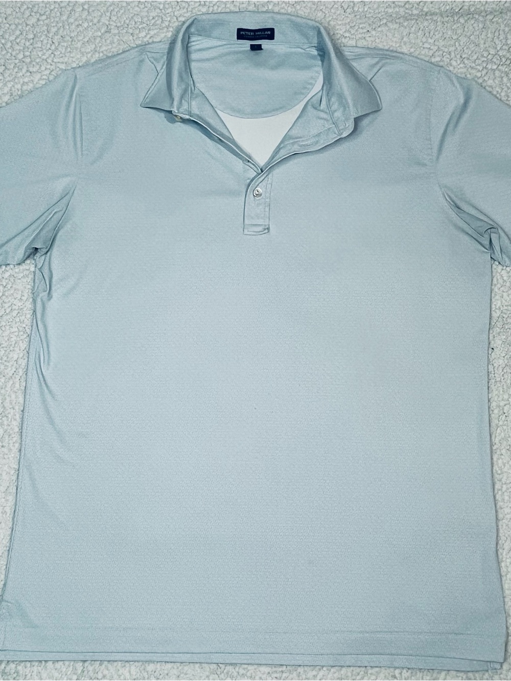 Peter Millar Pale Blue Short-Sleeve Polo